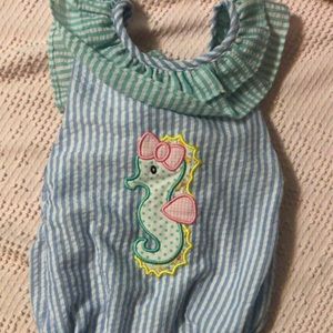 Busy Bee Smocks Seahorse Swimsuit